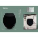 Bathlux 50131 Καπάκι Λεκάνης 45.6x37.2cm Μαύρο