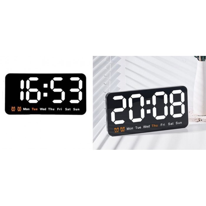 ForHome 923407 Ρολόι Ξυπνητήρι Επαναφορτιζόμενο Πολύχρωμο 21.5x3x11cm