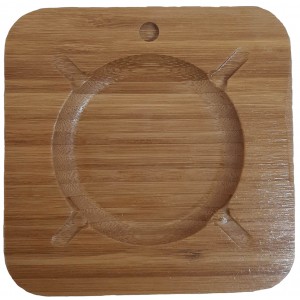ForHome 971780 Σταχτοδοχείο Ξύλινο Bamboo 11.5x11.5x2cm