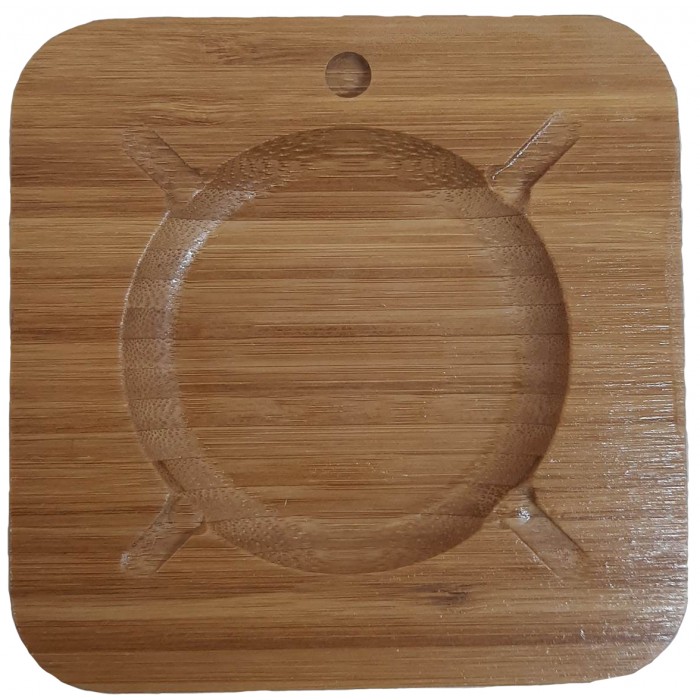 ForHome 971780 Σταχτοδοχείο Ξύλινο Bamboo 11.5x11.5x2cm