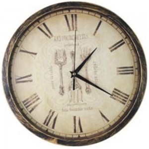 ForHome 921160 Ρολόι Τοίχου Πλαστικό σχέδιο Antique 30cm