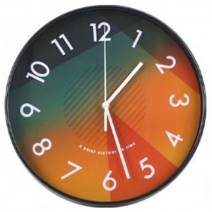 ForHome 921105 Ρολόι Τοίχου Πλαστικό σχέδιο Orange 30cm