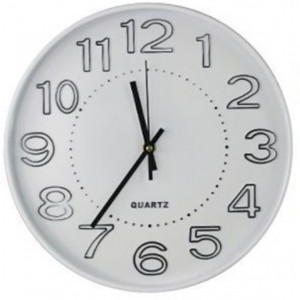 ForHome 921164 Ρολόι Τοίχου Πλαστικό σχέδιο White 30cm