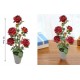 Τεχνητό Φυτό Τριαντάφυλλα σε Γλάστρα 11x55.5cm ForHome 921518 