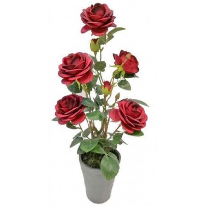 Τεχνητό Φυτό Τριαντάφυλλα σε Γλάστρα 11x55.5cm ForHome 921518 