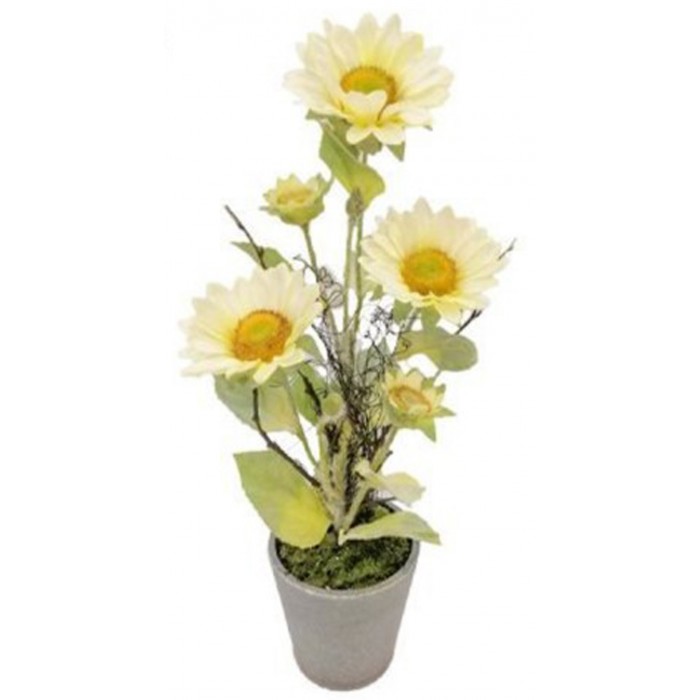 ForHome 921509 Τεχνητό Φυτό Μαργαρίτα σε γλάστρα 9x42.5cm