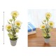 ForHome 921509 Τεχνητό Φυτό Μαργαρίτα σε γλάστρα 9x42.5cm