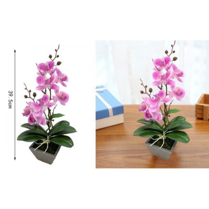 Τεχνητό Φυτό Ορχιδέα σε γλάστρα 10.5x39.5cm 'ForHome 921499