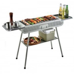 Ψησταριά Κάρβουνου Ινοξ 102x44x83cm Cookman ForHome 9213304 