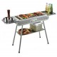 Ψησταριά Κάρβουνου Ινοξ 102x44x83cm Cookman ForHome 9213304 