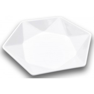 ForHome 922555 Πιατέλα Σερβιρίσματος Κεραμική Πολύγωνη 25x25cm σχέδιο Hotel