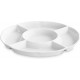 ForHome 922582 Πιατέλα Σερβιρίσματος Στρογγυλή Κεραμική 25cm σχέδιο Sun