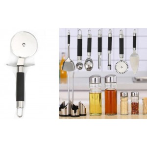 ForHome 921047 Κόφτης Πίτσας Μεταλλικός με μαύρη λαβή 20.5cm