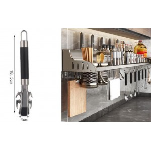 ForHome 921032 Ανοιχτήρι Μεταλλική με μαύρη λαβή 4x18.5cm