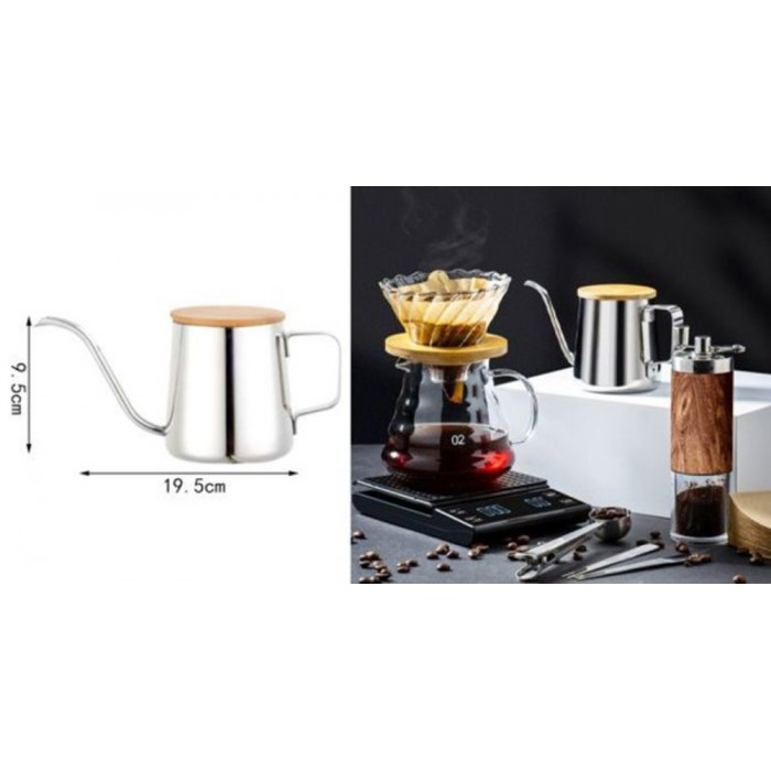 ForHome 92200 Τσαγιέρα Ανοξείδωτη 350ml Σερβιρίσματος 19.5x9.5cm