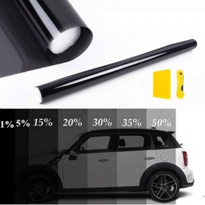 ForHome 920439 Αντηλιακή Μεμβράνη Αυτοκινήτου Φιμέ Super Dark Black 300x25cm