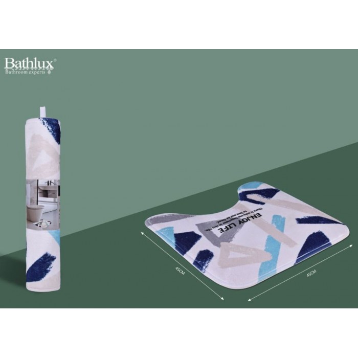 Bathlux 10242 Χαλάκι Μπάνιου Βαμβακερό Αντιολισθητικό σχέδιο Alexandra 45x45cm