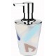 Bathlux 71202 Dispenser πλαστικό Υγρού Σαπουνιού σχέδιο Alexandra 8.6x16.5cm