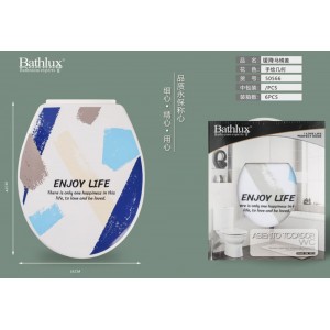 Bathlux 50566 Καπάκι Τουαλέτας Πλαστικό σχέδιο Alexandra Enjoy 35x42cm