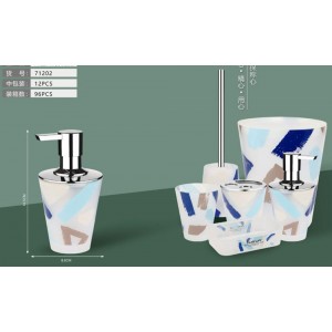 Bathlux 71202 Dispenser πλαστικό Υγρού Σαπουνιού σχέδιο Alexandra 8.6x16.5cm