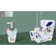 Bathlux 71202 Dispenser πλαστικό Υγρού Σαπουνιού σχέδιο Alexandra 8.6x16.5cm