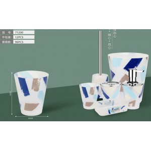 Bathlux 71200 Ποτήρι Πλαστικό Μπάνιου σχέδιο Alexandra 8.5x10εκ.