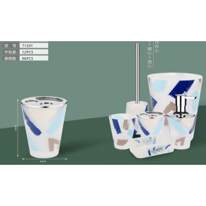 Bathlux 71201 Θήκη για Οδοντόβουρτσες πλαστική σχέδιο Alexandra 8.5x10cm