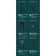 OEM 8121 Professional Handheld Massager Best Massage Gun Deep Tissue High Power Muscle Relax Massage Gun Green