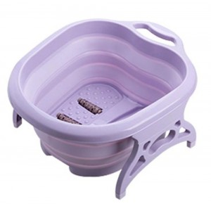 Πτυσσόμενη Πλαστική Μπανιέρα Ποδιών 40x50x20cm Feel Purple