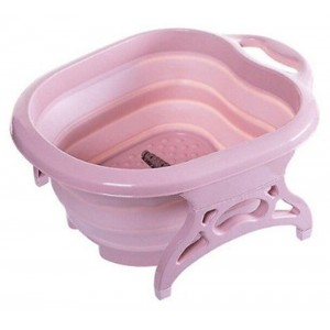 Πτυσσόμενη Πλαστική Μπανιέρα Ποδιών 40x50x20cm Feel Pink