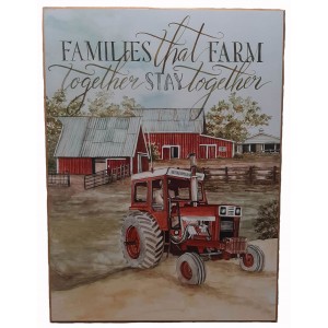 Πίνακας Ξύλινος Ζωγραφικής 30x40cm σχέδιο Families Farm
