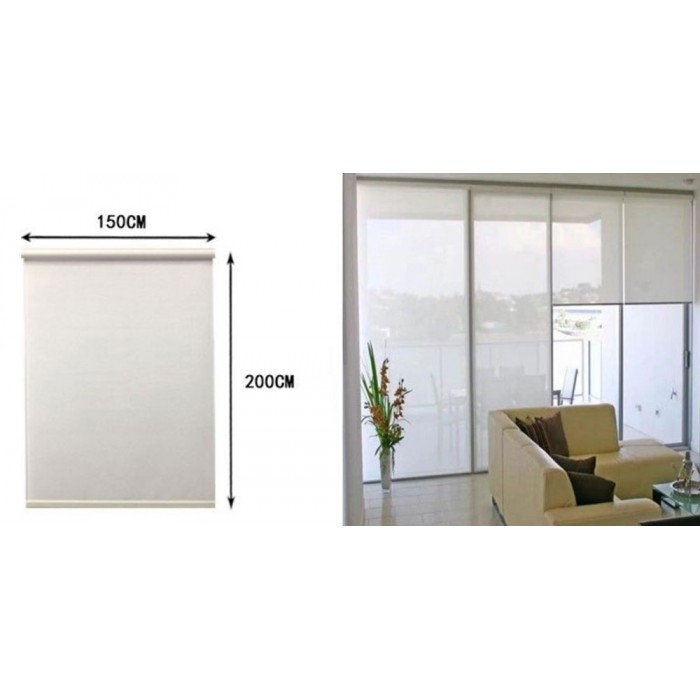 ρόλερ σκίασης λευκό 150x200cm For Home για παράθυρο