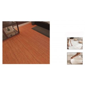 ForHome 028442 Αυτοκόλλητο Πάνελ Δαπέδου Ξύλο 152x915x1.5mm Κόκκινο