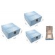 ForHome 919906 Σετ Ξύλινα Κουτιά 3 τεμαχίων 16x16x8.5cm 13x13x7cm 10x10x5.5cm
