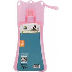 Petkit 500-LIGHT-PINK Πλαστικό Μπουκάλι Νερού για Σκύλο σε Ροζ χρώμα 500ml 