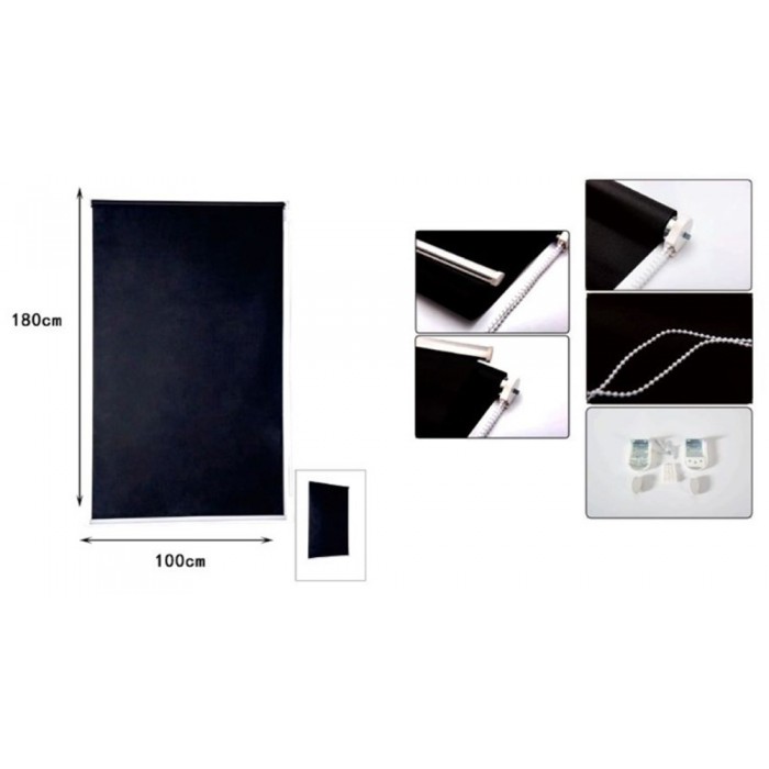 ρόλερ σκίασης μαύρο 100x180cm ForHome για παράθυρο