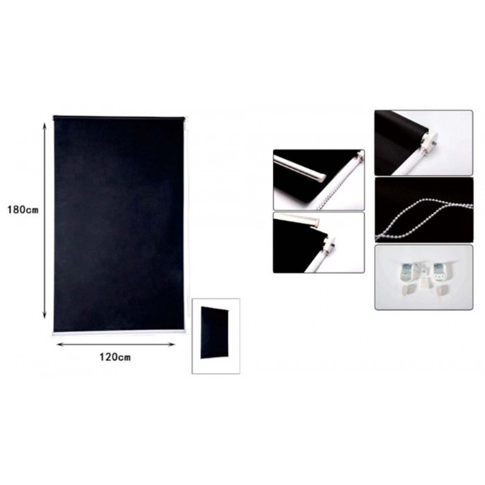 ρόλερ σκίασης μαύρο 120x180cm ForHome για παράθυρο