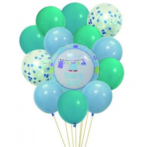 ForHome 929668 Σετ Μπαλόνια Foil 13 τεμαχίων σχέδιο Its a Baby Boy