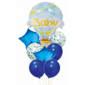 ForHome 929682 Σετ Μπαλόνια Foil 8 τεμαχίων σχέδιο Welcome Baby