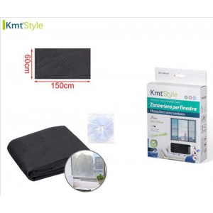 Kmt Style 3280154 Σίτα Κουνουπιέρα Παραθύρου Μαύρη 150x60cm
