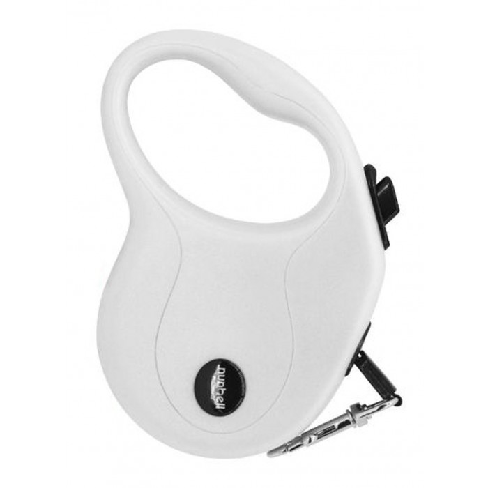 Nunbell Pet 33958 Πτυσσόμενο Λουρί/Οδηγός Σκύλου Ιμάντας σε Άσπρο Χρώμα 3m