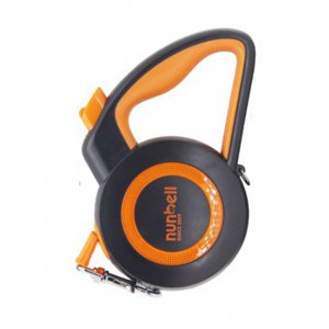 Nunbell Pet 33957 Πτυσσόμενο Λουρί Οδηγός Σκύλου Ιμάντας σε Πορτοκαλί Χρώμα 5m