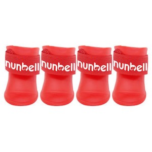 Nunbell Pet 33701 Παπούτσια Σκύλου XLarge 4τμχ σε Κόκκινο χρώμα