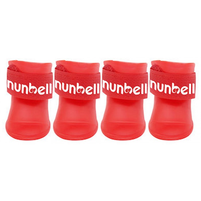 Nunbell Pet 33701 Παπούτσια Σκύλου XLarge 4τμχ σε Κόκκινο χρώμα