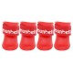 Nunbell Pet 33701 Παπούτσια Σκύλου XLarge 4τμχ σε Κόκκινο χρώμα