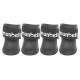 Nunbell Pet 33701 Παπούτσια Σκύλου XLarge 4τμχ σε Μαύρο χρώμα