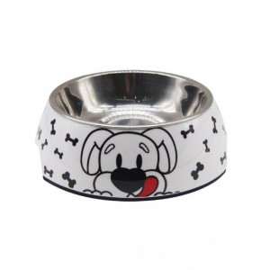 Nunbell Pet 33914 Ανοξείδωτο Μπολ Φαγητού & Νερού για Σκύλο σε Λευκό χρώμα 26.5cm 