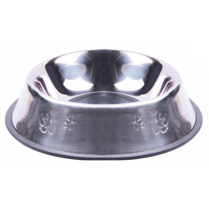Nunbell Pet 33937 Ανοξείδωτο Μπολ Φαγητού & Νερού για Σκύλο σε Ασημί χρώμα 34cm 