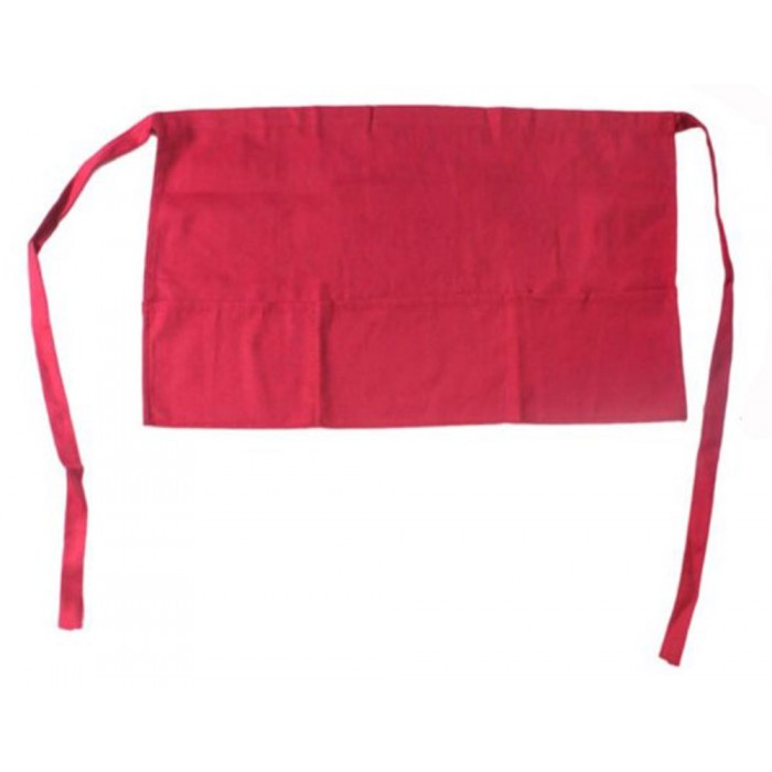 Ποδιά Εστίασης Υφασμάτινη 53x33εκ. Red Feel