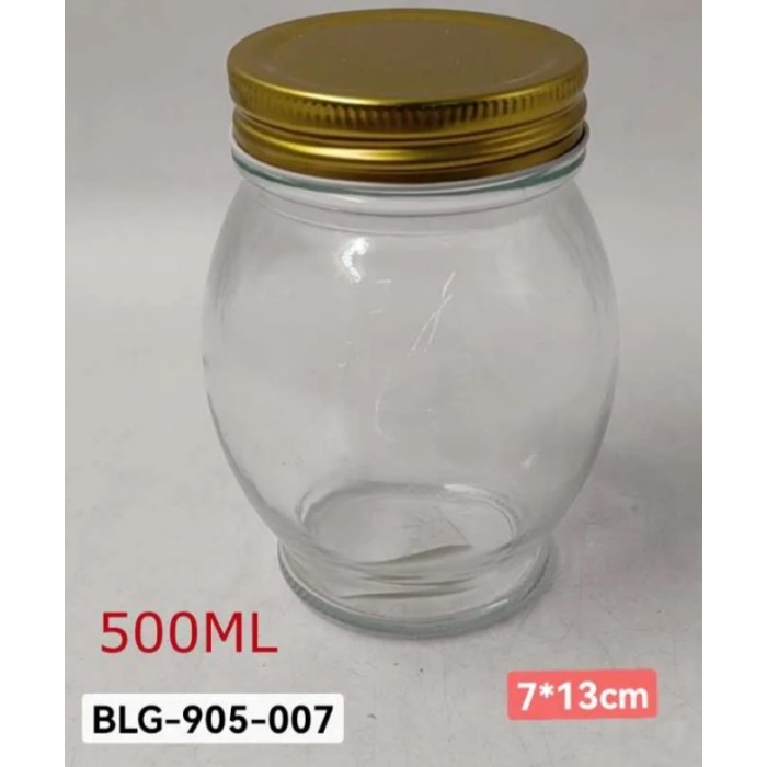 Δοχείο Τροφίμων 500ml Γυάλινο με καπάκι ForHome 905007